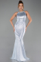 Abendkleid Lang Eisblau ABU6295