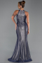 Abendkleid Lang Marineblau ABU6295