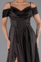 Abendkleid Lang Satin Braun ABU6297