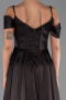 Abendkleid Lang Satin Braun ABU6297
