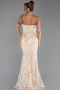 Abendkleid Lang Beige ABU6299