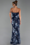 Abendkleid Lang Marineblau ABU6299