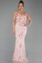Abendkleid Lang Puder ABU6299