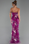 Abendkleid Lang Violett ABU6299