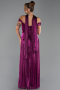 Abschlusskleid Lang Chiffon Fuchsie ABU6300