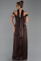 Abschlusskleid Lang Chiffon Braun ABU6300