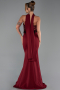 Abendkleid im Meerjungfrau-Stil Lang Weinrot ABU5924