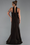 Abendkleid im Meerjungfrau-Stil Lang Braun ABU5924