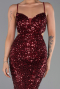Abschlusskleid Lang Weinrot ABU5980