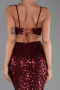 Abschlusskleid Lang Weinrot ABU5980