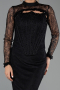 Abendkleid Lang Spitze Schwarz ABU6207