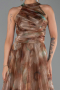 Abendkleid Lang Khaki ABU6294