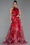 Abendkleid Lang Fuchsie ABU6294