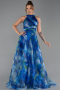 Abendkleid Lang Sächsischblau ABU6294