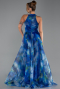 Abendkleid Lang Sächsischblau ABU6294
