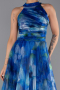 Abendkleid Lang Sächsischblau ABU6294