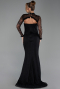 Abendkleid Lang Spitze Schwarz ABU6207