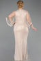 Abendkleid in Übergröße Lang Gold ABU6301