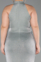 Abendkleid in Übergröße Lang Minzgrün ABU6311