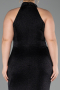 Abendkleid in Übergröße Lang Schwarz ABU6311