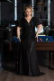 Abendkleid in Übergröße Lang Schwarz ABU6281
