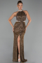 Kupfer Abendkleid Lang ABU4324