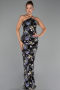 Abendkleid Lang Schwarz ABU6314
