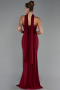 Abschlusskleid Lang Weinrot ABU5564