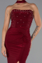 Abschlusskleid Lang Weinrot ABU5564