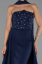 Abendkleid Lang Marineblau ABU6318