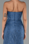 Standesamtkleid Lang Spitze Indigo ABU5642
