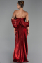 Abendkleid Lang Chiffon Weinrot ABU6306