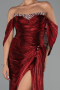 Abendkleid Lang Chiffon Weinrot ABU6306