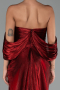 Abendkleid Lang Chiffon Weinrot ABU6306