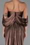 Abendkleid Lang Chiffon Braun ABU6306