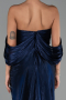 Abendkleid Lang Chiffon Marineblau ABU6306