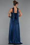 Abendkleid Lang Chiffon Marineblau ABU6322