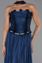 Abendkleid Lang Chiffon Marineblau ABU6322