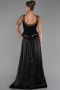 Abendkleid Lang Chiffon Schwarz ABU6323