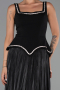 Abendkleid Lang Chiffon Schwarz ABU6323