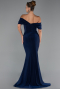 Abendkleid Lang Marineblau ABU6324