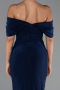Abendkleid Lang Marineblau ABU6324