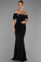 Abendkleid Lang Schwarz ABU6324