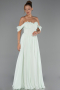 Abschlusskleid Lang Chiffon Minzgrün ABU6325