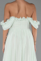 Abschlusskleid Lang Chiffon Minzgrün ABU6325