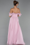 Abschlusskleid Lang Chiffon Puder ABU6325