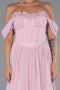 Abschlusskleid Lang Chiffon Puder ABU6325