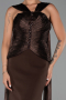 Abendkleid Lang Braun ABU6326