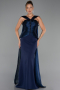 Abendkleid Lang Marineblau ABU6326