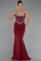 Abendkleid Lang Weinrot ABU6327